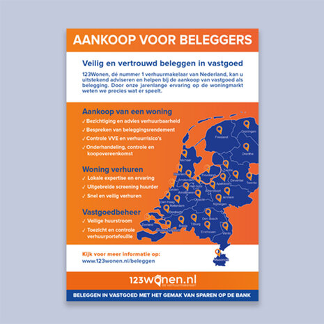 Flyer aankoop voor beleggers