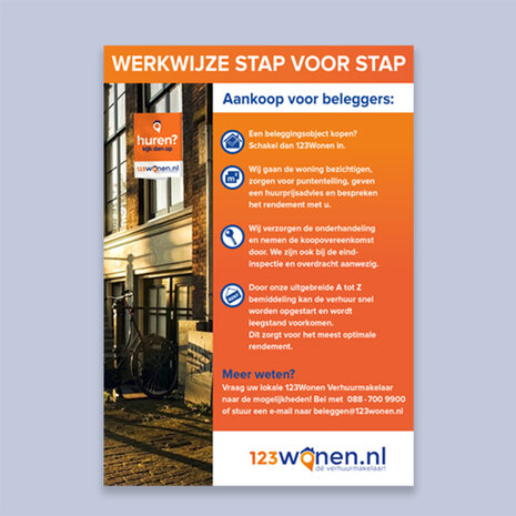 Flyer aankoop voor beleggers