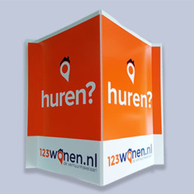 V-bord 'Te Huur' per stuk